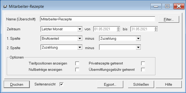 Bericht Mitarbeiter Rezepte